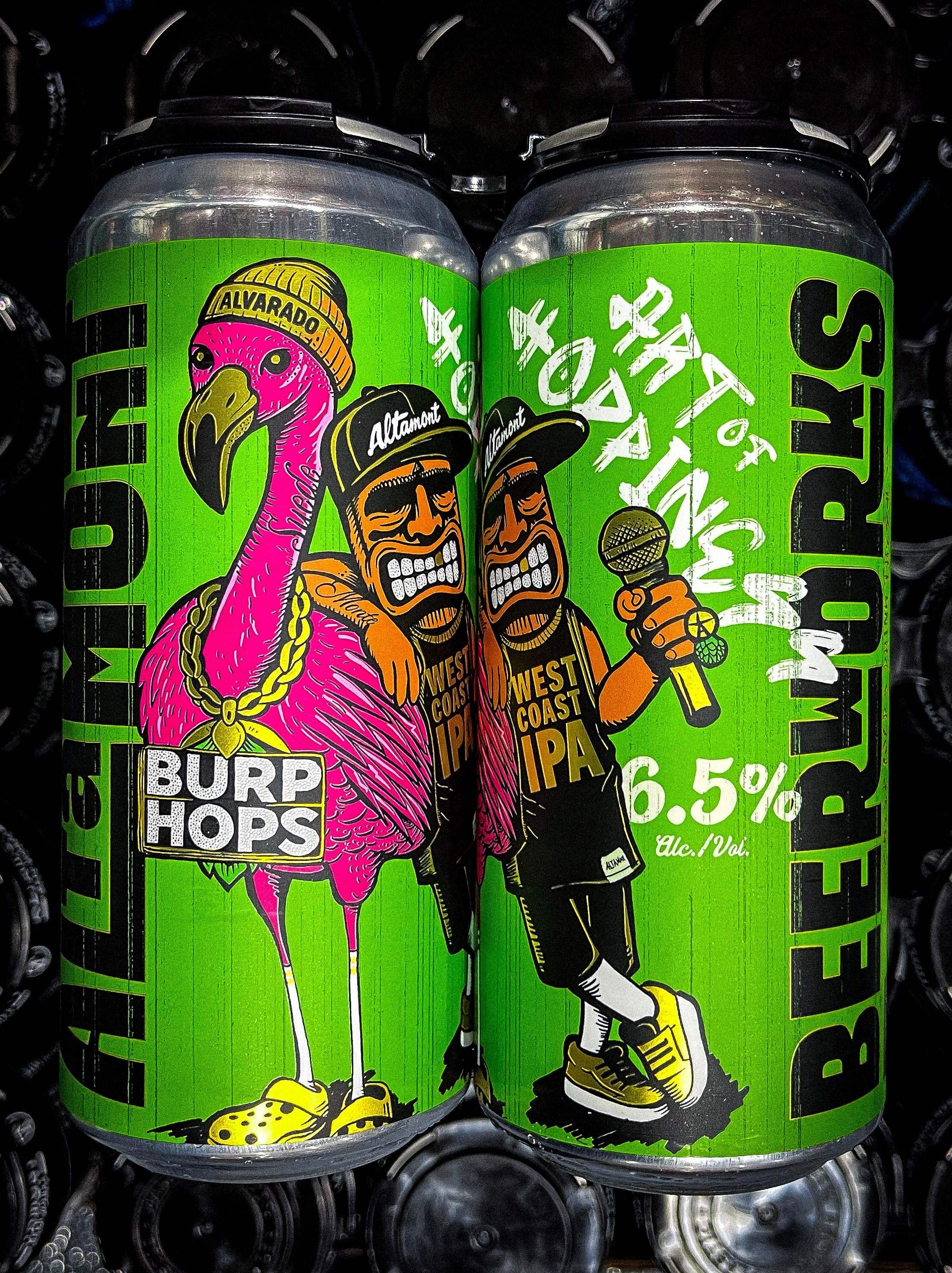 TM paint キャンバスアート「BEER FIT CLUB!」 Art of Hoppiness 4-Pack | Altamont Beer Works