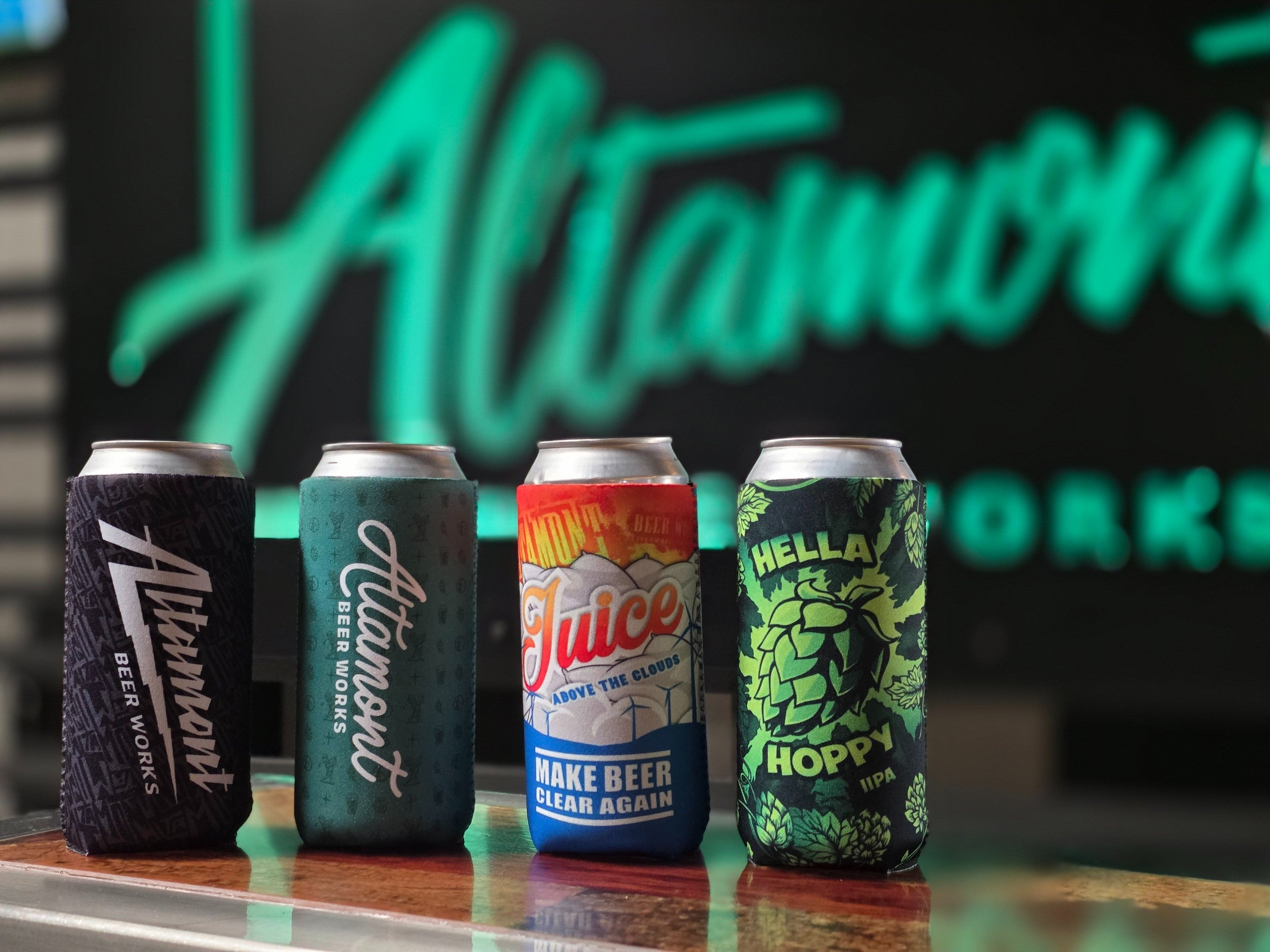 22e ★ay Amazia SeanNorth Altamont 16oz Koozies | Altamont Beer Works