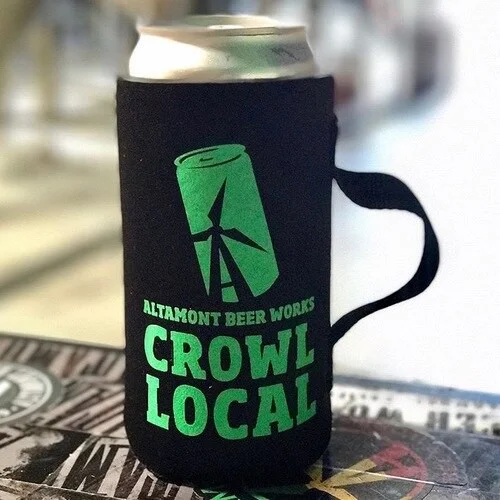 Black W/Green Logo Crowler Koozie | Altamont Beer Works