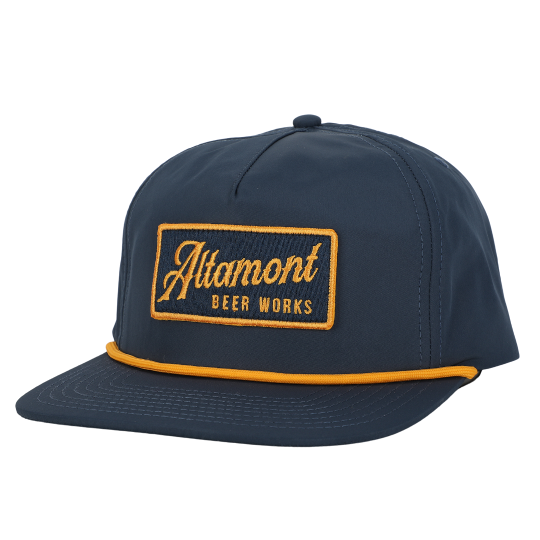 Hat with rope on bill discount