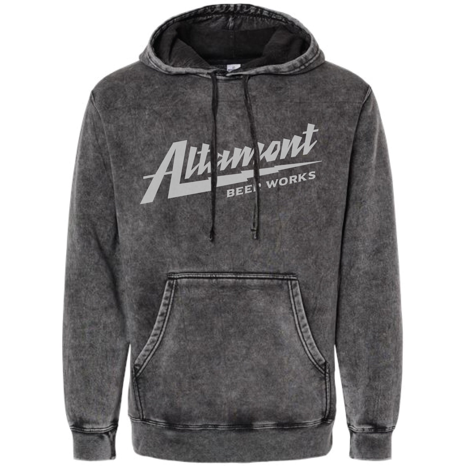 Altamont Electric Mineral Wash Hoodie Black Altamont Beer Works