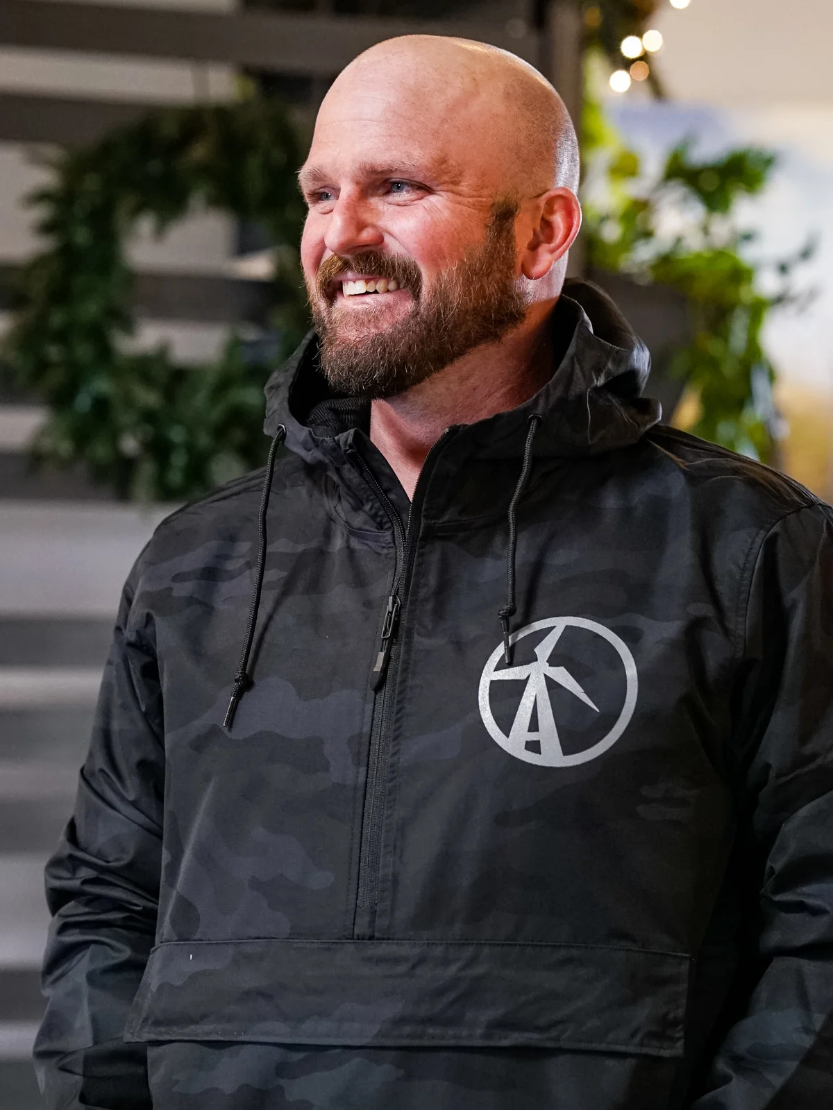 Camo pullover windbreaker 2025